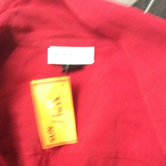 ❤️💋DEADSTOCK Herve Leger II Paris red shirt swing dress L💋❤️ - Picture 4 of 4